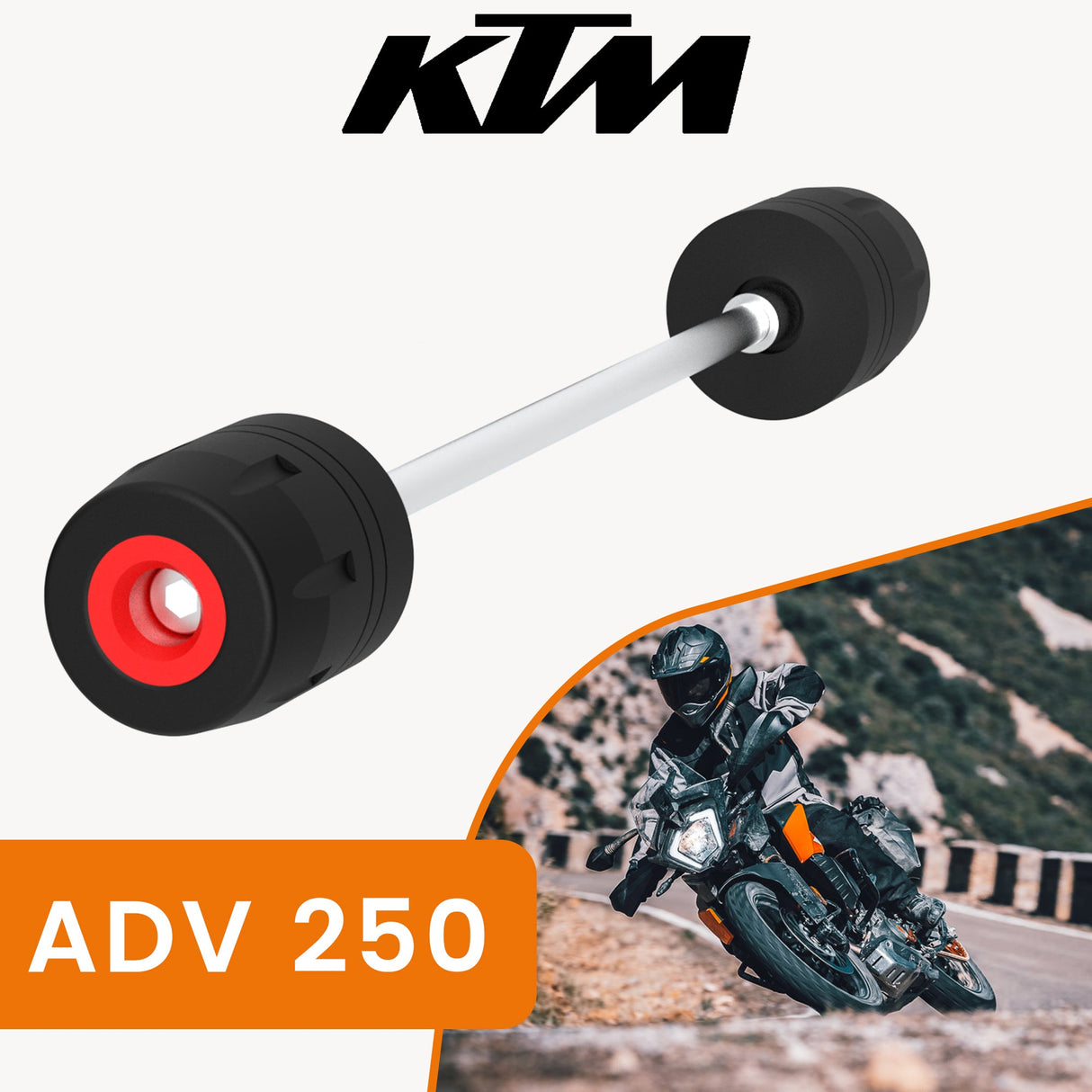 Front Fork Slider for KTM ADVENTURE 250 Black