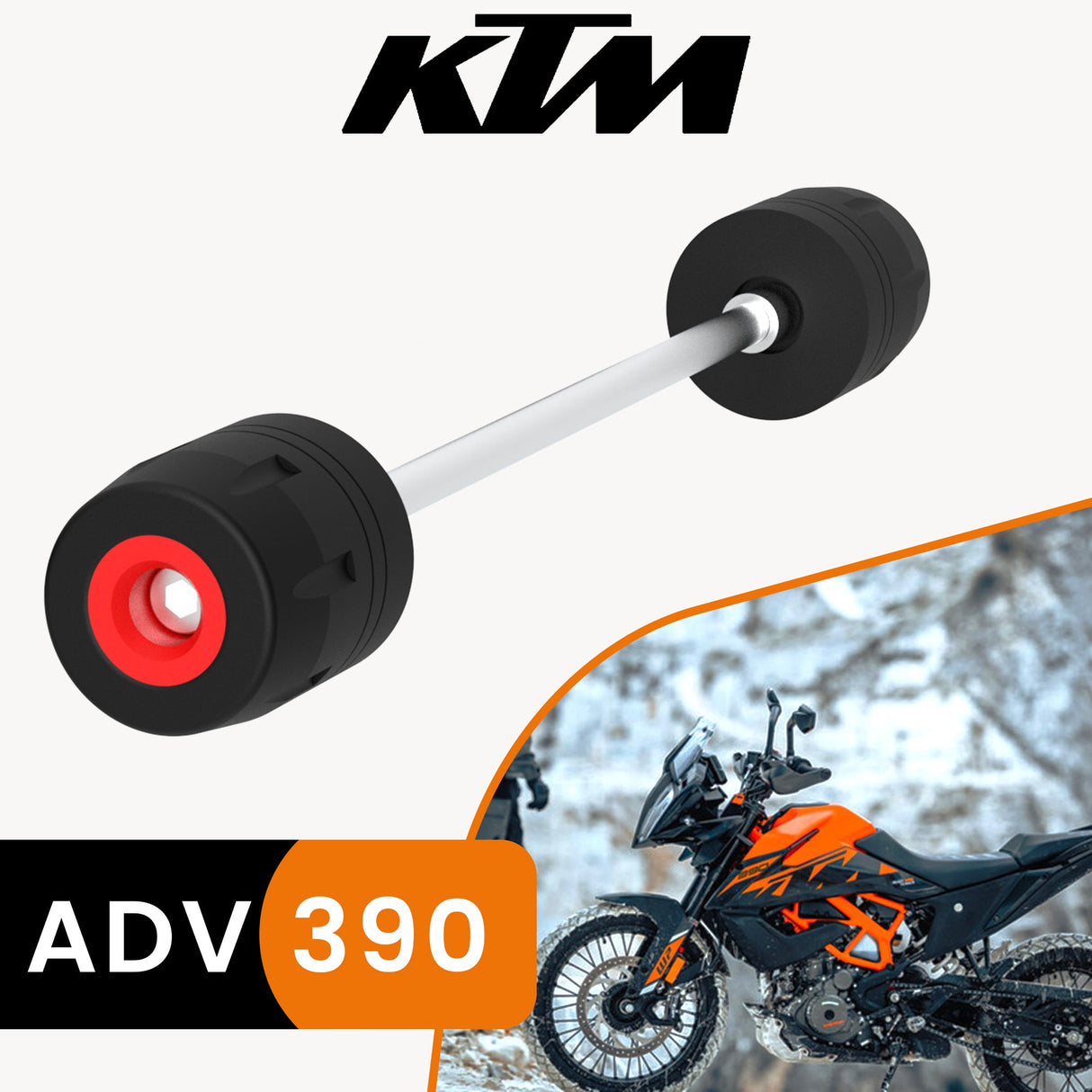 Front Fork Slider for KTM ADVENTURE 390 Black