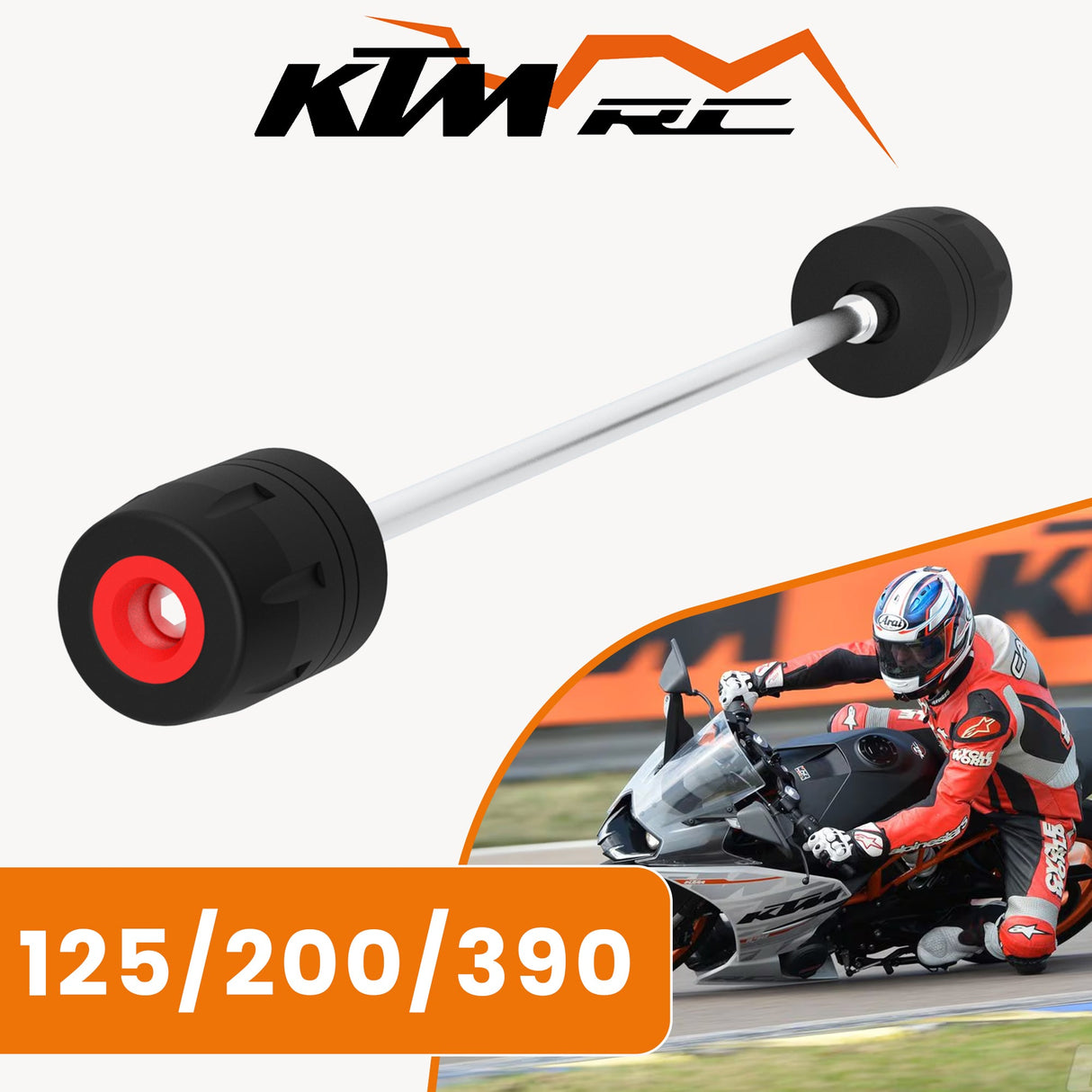 Front Fork Slider for KTM RC Black