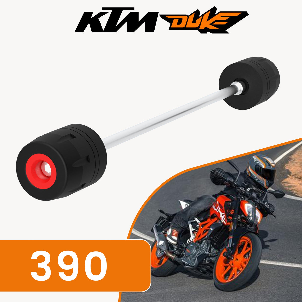 Front Fork Slider for KTM DUKE 390 - Black