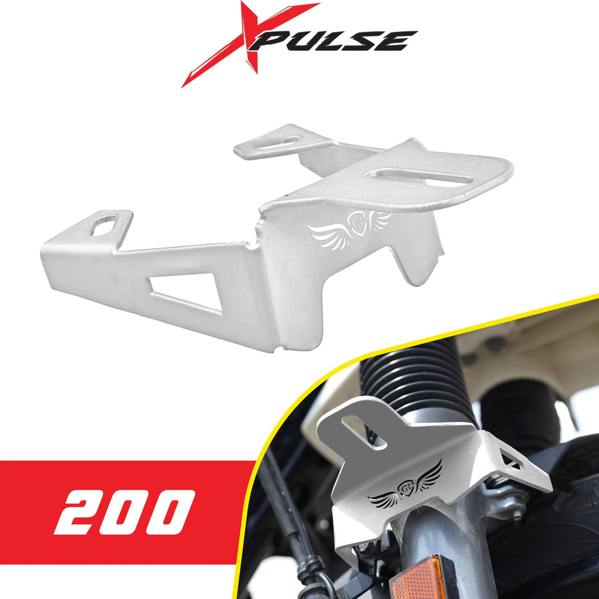 Fog Light Mount for Hero Xpulse 200/400 - Silver