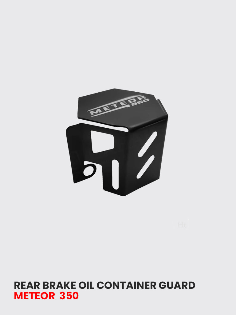 METEOR Rear Brake Oil Container Guard Stainless Steel BLACK MATT - FTC 036