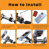Quick Lock GEN-1 with in-built MAGNETIC LOCK Technology Handlebar Motorcycle Mobile Holder