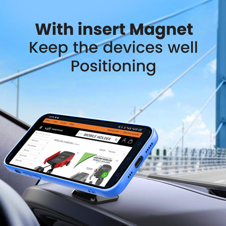 Quick Lock Mini GEN-1 with in-built MAGNETIC LOCK Technology car dashboard Mobile Holder
