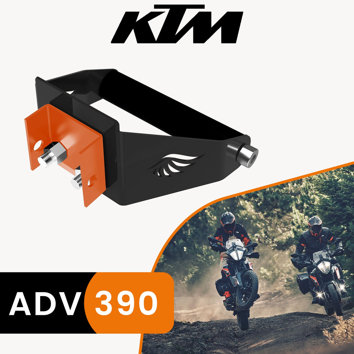 GPS MOUNT - Black for KTM - ADV 390