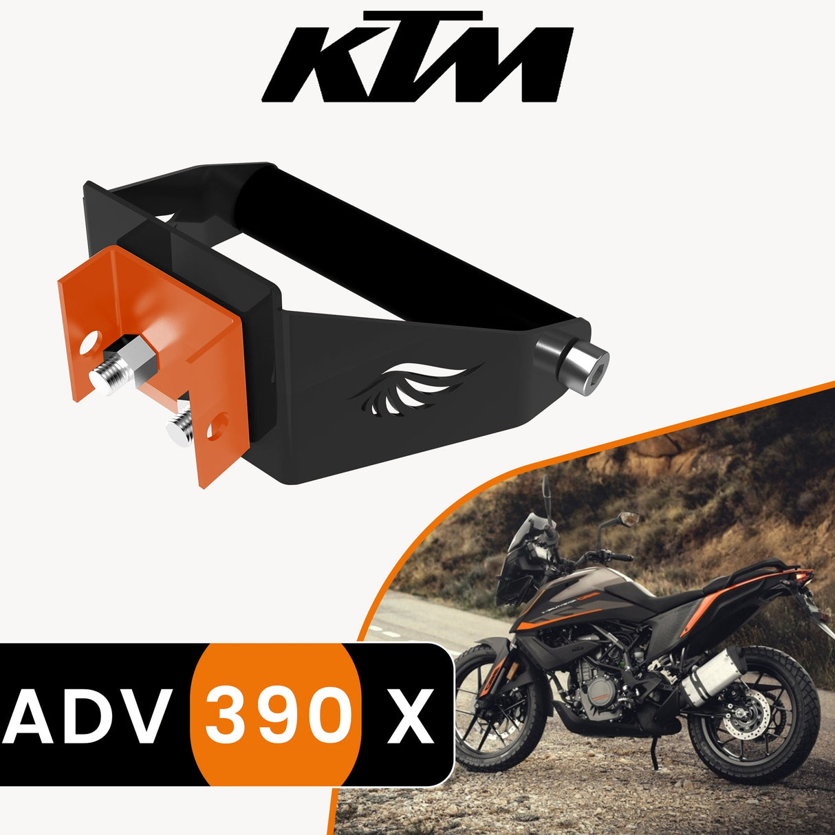 GPS Mount for KTM ADVENTURE 390 X Black