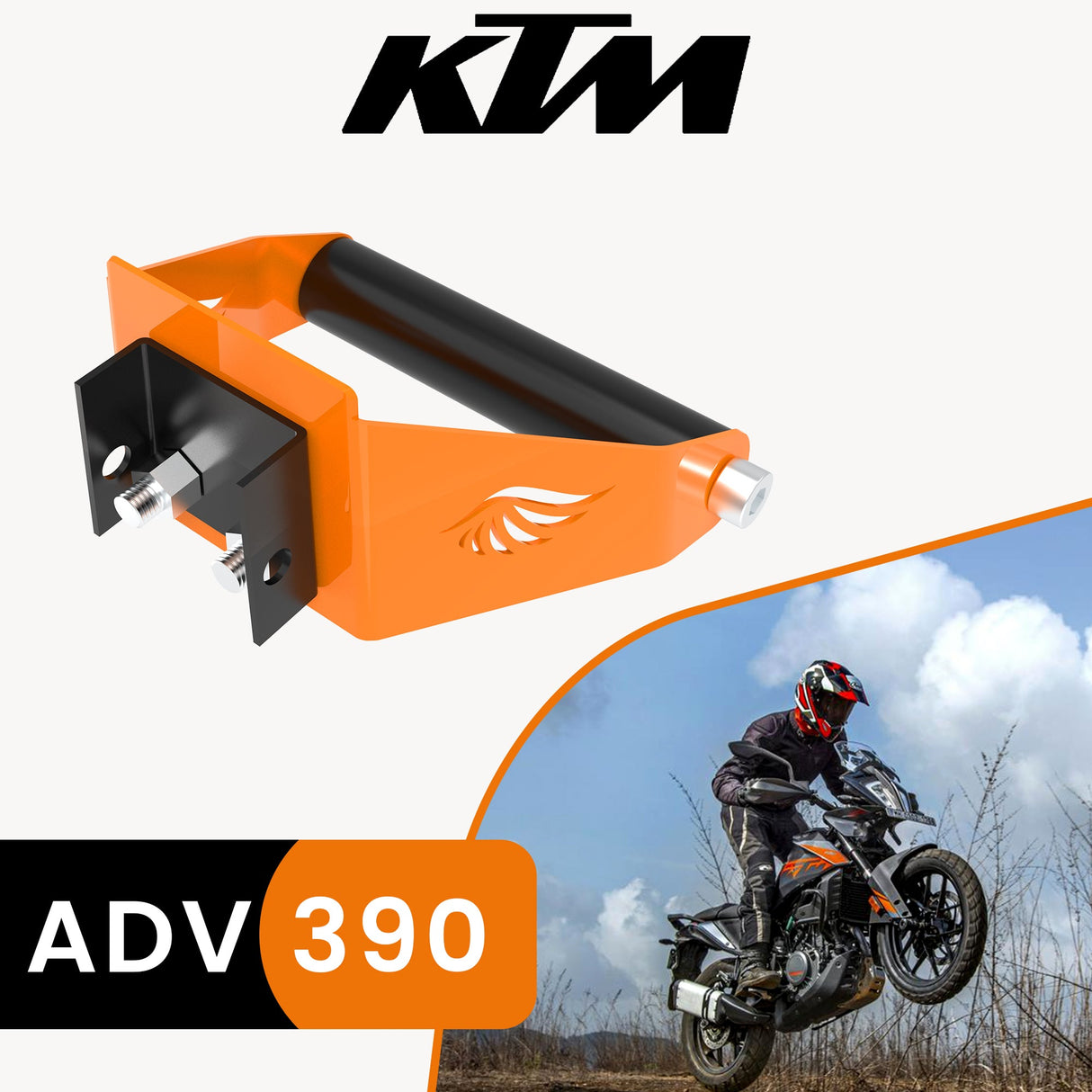 GPS MOUNT - Orange for KTM - ADV 390