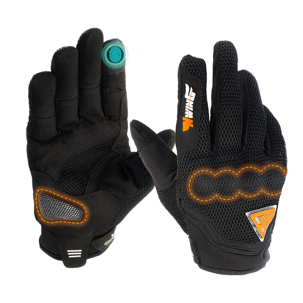 Night Wing Motorcycle Gloves