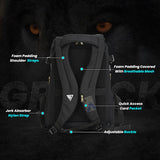 GR Pack Anti Theft Backpack for Bikers (Matte)