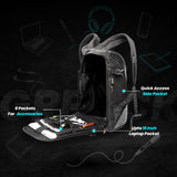 GR Pack Anti Theft Backpack for Bikers (Matte)
