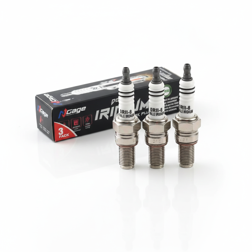 Pulsar NS 200 BS6 | NGAGE double iridium spark plug | MADE IN JAPAN - Pack of 3