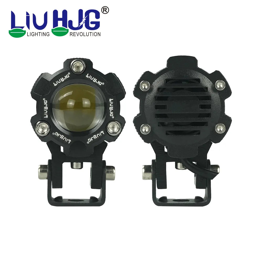 LIU HJG Mini Driving Fog Light for All Motorcycle with wiring harness /Scooter/Jeep  (20w*2) heavy