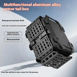 TAANC Nomad Forge Folding Top Box – Stealth Black | 45L Aluminium Adventure WP Motorcycle Storage Box