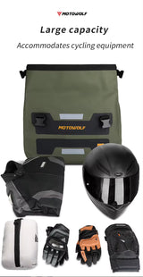 MOTOWOLF HYPERTOUR MDL0720 | 1 Pair | Waterproof Motorcycle Saddle Bags | 30 litres *2 side | Side Bags for Motorbike Travel - Yellow