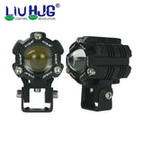 LIU HJG Mini Driving Fog Light for All Motorcycle with wiring harness /Scooter/Jeep  (20w*2) heavy