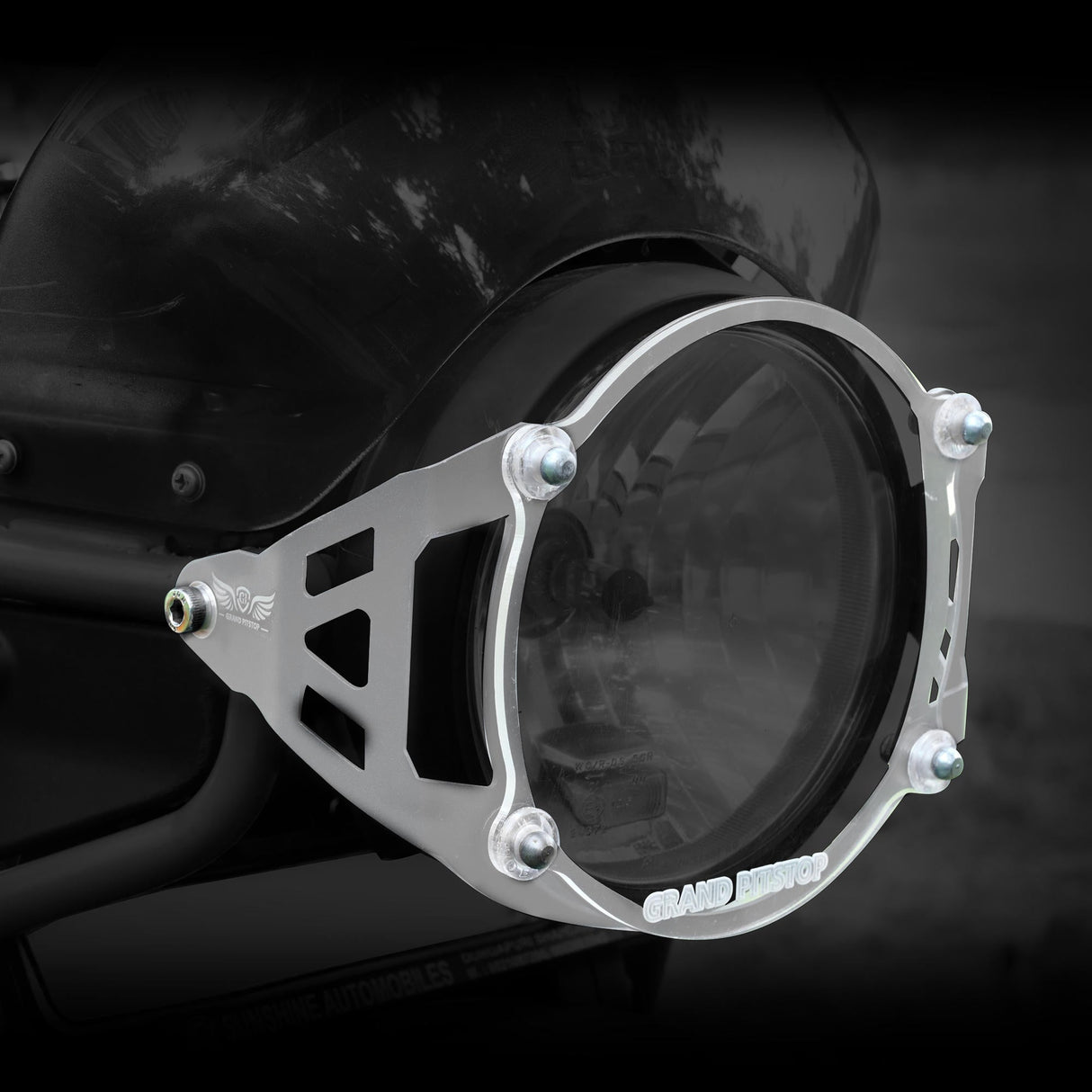 HEADLIGHT GUARD - Silver for Royal Enfield - SCRAM 411