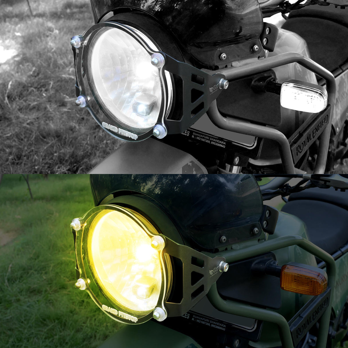 Headlight Guard For Royal Enfield Himalayan - BS4-BS6 Model (2019-2021) - Black