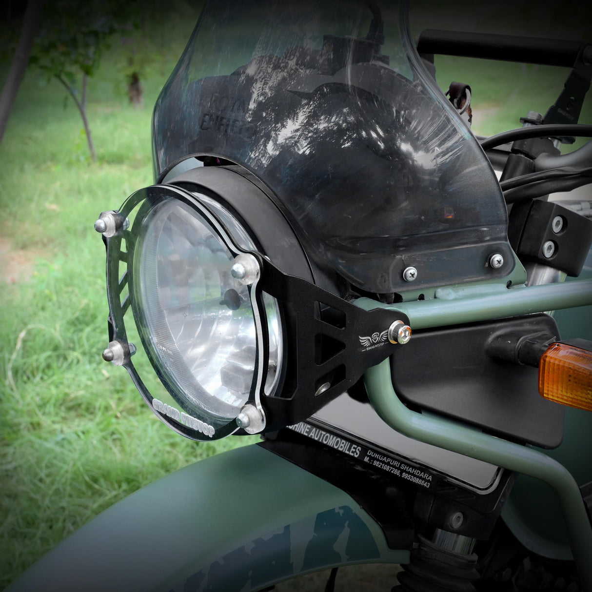 Headlight Guard For Royal Enfield Himalayan - BS4-BS6 Model (2019-2021) - Black