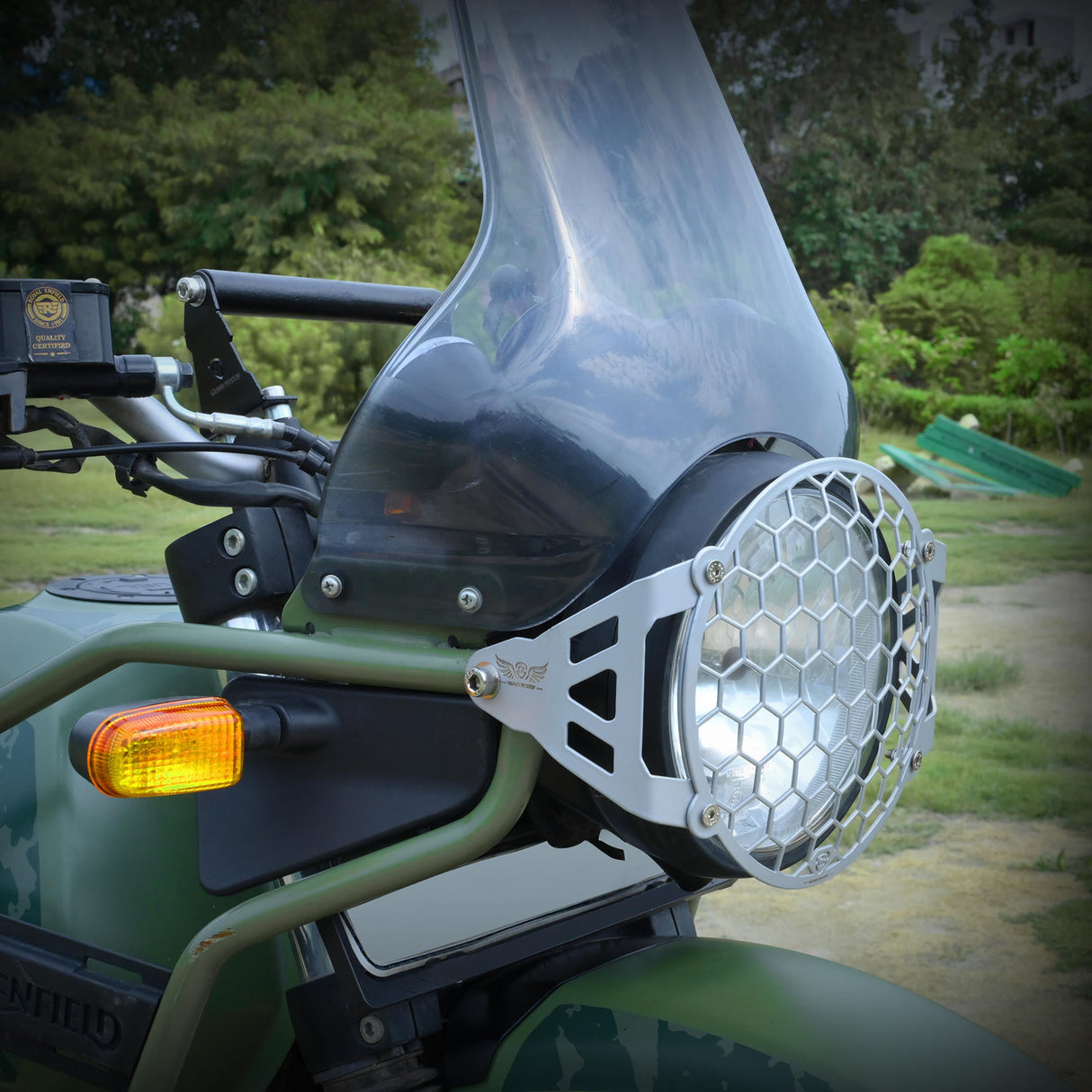 Headlight Grill For Royal Enfield Himalayan - BS4-BS6 Model (2019-2021) - Silver