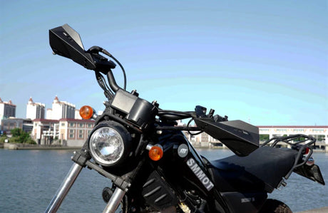 MX Handguard for Dirt Bike, Handlebar Hand Guard (Universal for Bike) BLACK 78 22mm Motorcycle Handguards Protector