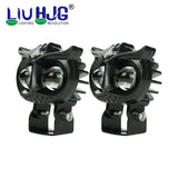 HJG Fog Lamp 2 Led 40W OWL 9-60v White/Yellow (SET OF-2) for all motorcycles / scooters /cars
