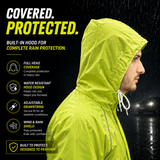 66BHP Storm X Waterproof Motorcycle Raincoat with Free Riding Pant