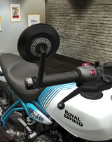 Handle Bar End Side Mirror ( New Edition ) For Royal Enfiled Guerrilla 450 & Continental GT 650, Interceptor 650, Bear 650, Classic 650, Super Meteor 650,Classic 350, Hunter 350, Meteor 350, Goan Classic 350 Round Mirrors