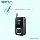 Simtac Portable Digital Tyre Inflator Air Compressor Pump for Car &amp; Bike – INF607