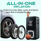 Simtac Portable Digital Tyre Inflator Air Compressor Pump for Car &amp; Bike – INF607