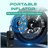 SIMTAC Portable Digital Tyre Inflator Air Compressor Pump for Car &amp; Bike – INF203