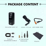 SIMTAC Portable Digital Tyre Inflator Air Compressor Pump for Car &amp; Bike – INF203