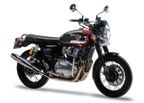 RE Interceptor 650 /GT 650 | SILVER STALLION | DYNO High Performance Exhaust System | Silver Glossy finish | Twin, SS304 - LIFE TIME WARRANTY