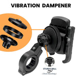 Jaw Grip Aluminium Mobile Holder with Vibration Controller (Dampener) - Black