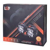 DK50 HIGH POWER SPOTLIGHT | 110W |  Ultra Wide Driving Fog Lights | White/Yellow | with wiring harness and Intelligent wireless button switch | 1 year warranty | LGP
