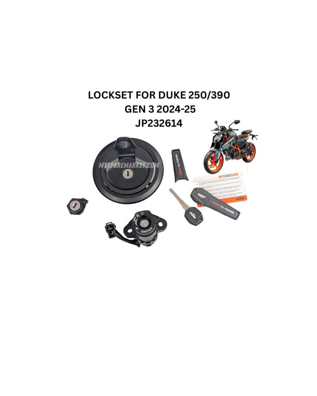 Duke 390 / 250 Gen Model Lock set