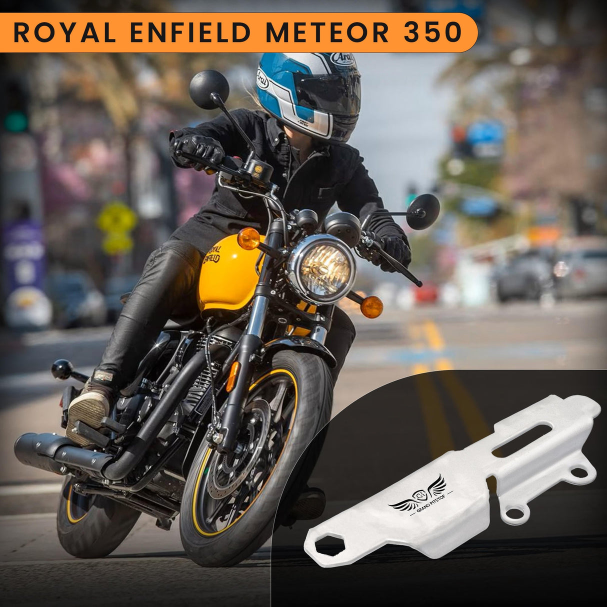 MASTER CYLINDER PROTECTOR - Silver for Royal Enfield - METEOR 350