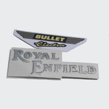 Tank Monogram Royal Enfield S.O.4 For Bullet Electra [Slvr] (NAB0005)