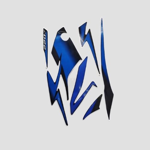 Stckr Set Pulsar 220F Twin Disk ABS [2019] Blk/Blue (NAR0988)