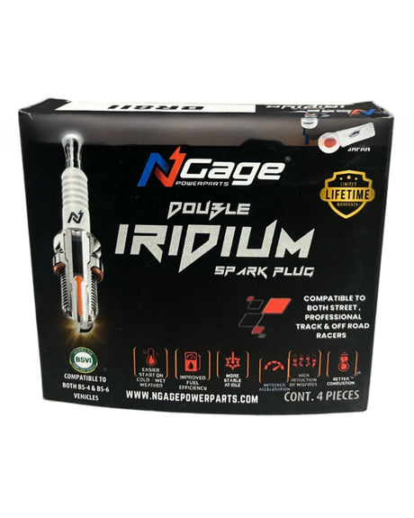 TVS APACHE RTR 160 / 180 ABS | NGAGE double iridium spark plug | MADE IN JAPAN