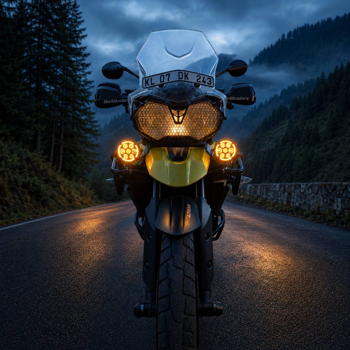66BHP Outlander 3.5" Dual Projector LED Auxiliary Light with DRL | 110W | 12,000 Lumens | IP68 Waterproof