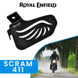 PILLION RIDER FOOTREST (Left) - Black for Royal Enfield - SCRAM 411