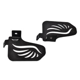 PILLION RIDER FOOTREST (PAIR) - Black for Royal Enfield - SCRAM 411