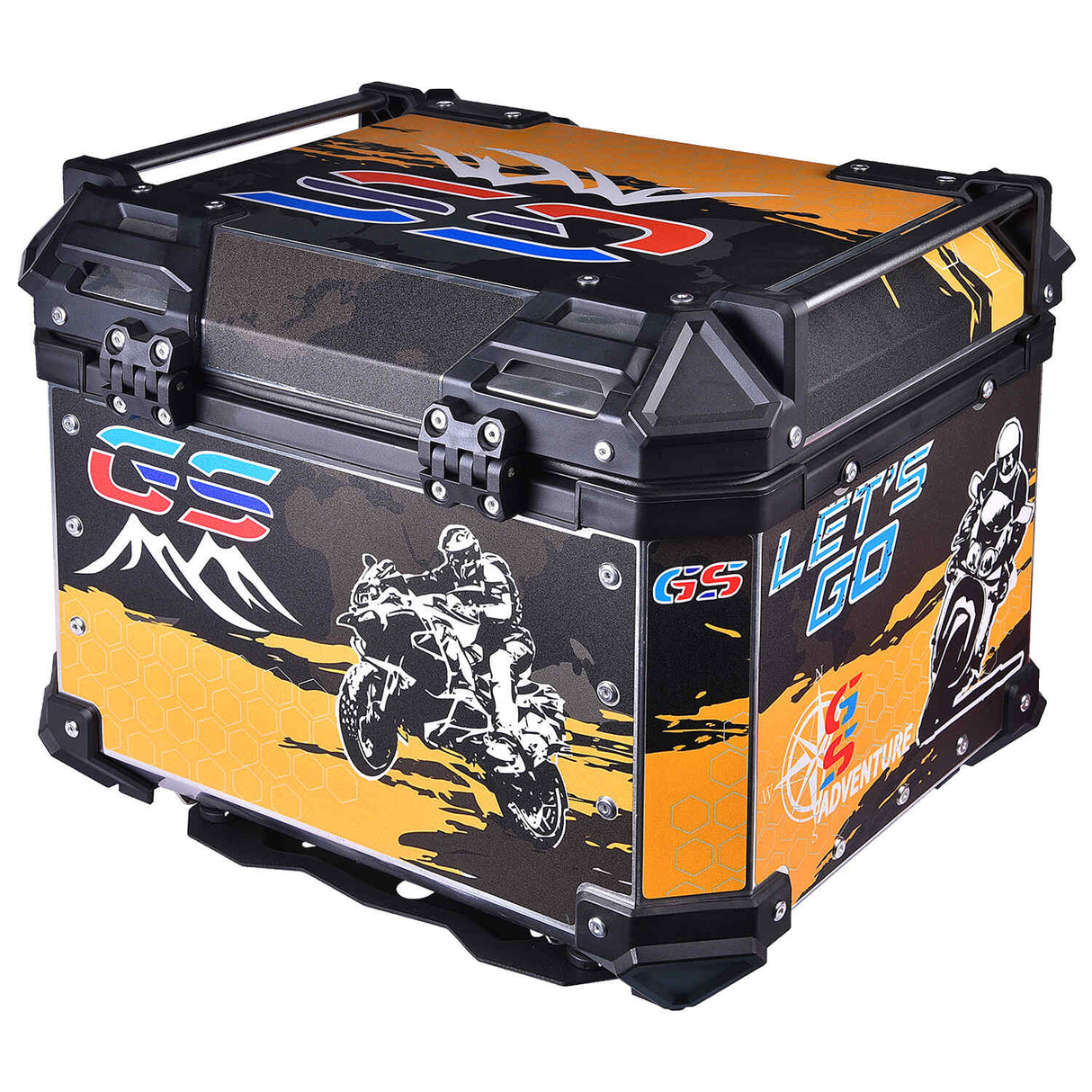 LGP TOP BOX 45L YELLOW GS ADV WITH BACKREST