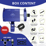 Claw Grip Aluminium Mobile Holder Mount with Charger - Blue