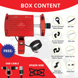 Claw Grip Aluminium Mobile Holder Mount with Charger - Red