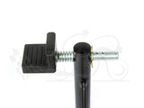 Non-Dismantable Universal Rear Paddock Stand with Skate Wheels - Black - (Bike Wt upto: 350 kgs)