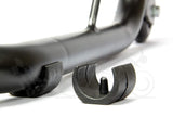 Non-Dismantable Universal Rear Paddock Stand with Skate Wheels - Black - (Bike Wt upto: 350 kgs)