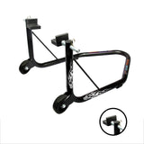 Non-Dismantable classic Rear Paddock Stand without Skate Wheels - Black - (Bike Wt upto: 350 kgs)