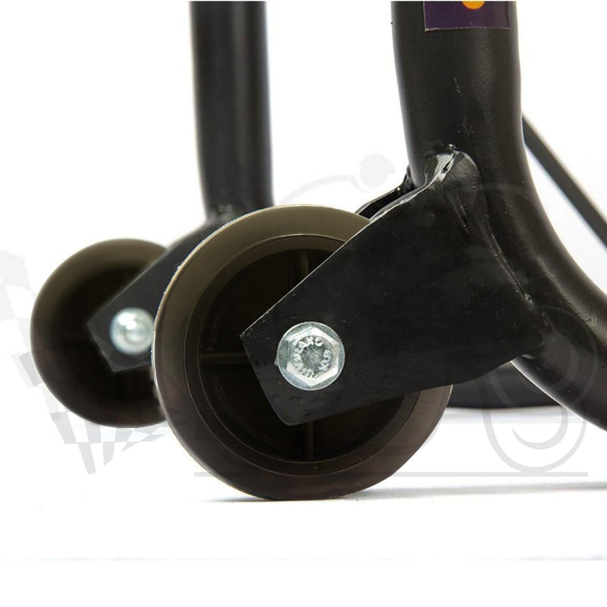Non-Dismantable classic Rear Paddock Stand without Skate Wheels - Black - (Bike Wt upto: 350 kgs)