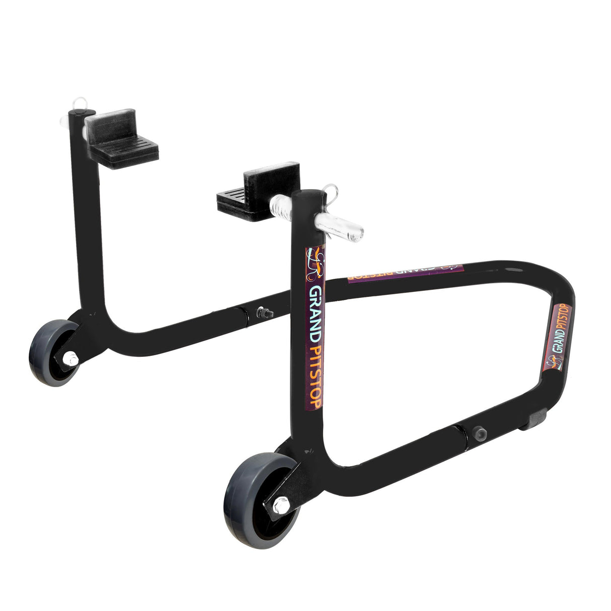 Dismantable Standard Rear Paddock Stand without Skate Wheels - Black - (Bike Wt upto: 185 kgs)